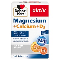 DOPPELHERZ Magnesium+Calcium+D3 Tabletten - 100Stk - Nahrungsergänzung