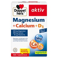 DOPPELHERZ Magnesium+Calcium+D3 Tabletten - 100Stk - Nahrungsergänzung