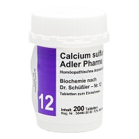 BIOCHEMIE Adler 12 Calcium sulfuricum D 6 Tabl. - 200Stk