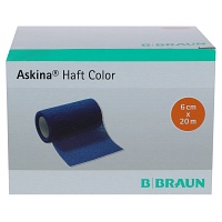 ASKINA Haftbinde Color 6 cmx20 m blau - 1Stk