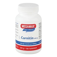 MEGAMAX L-Carnitin 500 mg Tabletten - 180Stk - Vegan