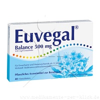 EUVEGAL Balance 500 mg Filmtabletten - 40Stk - Unruhe & Schlafstörungen