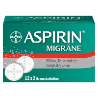 ASPIRIN MIGRÄNE 500 mg Brausetabletten - 24Stk - Kopfschmerzen & Migräne