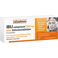 IBU-RATIOPHARM 200 mg akut Schmerztbl.Filmtabl. - 10Stk - Schmerzen
