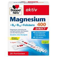 DOPPELHERZ Magnesium+B Vitamine DIRECT Pellets - 20Stk - Nahrungsergänzung