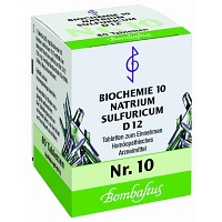 BIOCHEMIE 10 Natrium sulfuricum D 12 Tabletten - 80Stk - Schüßler Salze Bombastus