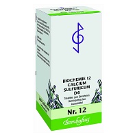 BIOCHEMIE 12 Calcium sulfuricum D 6 Tabletten - 200Stk - Schüßler Salze Bombastus