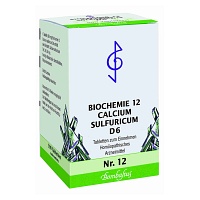 BIOCHEMIE 12 Calcium sulfuricum D 6 Tabletten - 500Stk - Schüßler Salze Bombastus