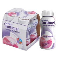 FORTIMEL Energy MultiFibre Erdbeergeschmack - 4X200ml - Trinknahrung & Sondennahrung