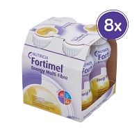 FORTIMEL Energy MultiFibre Vanillegeschmack - 8X4X200ml - Trinknahrung & Sondennahrung