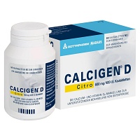 CALCIGEN D Citro 600 mg/400 I.E. Kautabletten - 50Stk