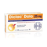 DICLAC Dolo 25 mg überzogene Tabletten - 20Stk - Rheuma & Arthrose