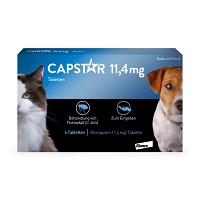 CAPSTAR 11,4 mg Tabletten f.Katzen/kleine Hunde - 6Stk - Zecken, Flöhe & Co.