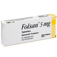 FOLSAN 5 mg Tabletten - 20Stk - Vitamine & Stärkung
