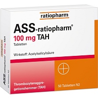 ASS-ratiopharm 100 mg TAH Tabletten - 50Stk - Blutverdünnung