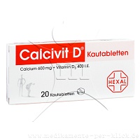 CALCIVIT D Kautabletten - 20Stk - Für Haut, Haare & Knochen