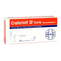 CALCIVIT D forte Brausetabletten - 40Stk - Für Haut, Haare & Knochen