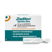 ZADITEN ophtha sine 0,25 mg/ml Augentr.Einzeldos. - 20Stk