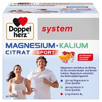 DOPPELHERZ Magnesium+Kalium Citrat system Granulat - 40Stk - Magnesium