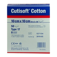 CUTISOFT Cotton Kompr.10x10 cm steril - 25X2Stk