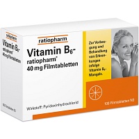 VITAMIN B6-RATIOPHARM 40 mg Filmtabletten - 100Stk - Vitamine & Stärkung