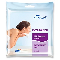 DUNIWELL Einmal Waschlappen sensitiv - 50Stk