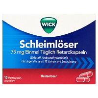 WICK Schleimlöser 75 mg einmal täglich Retardkaps. - 10Stk - Hustenlöser