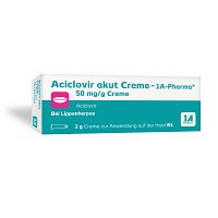 ACICLOVIR akut Creme-1A Pharma - 2g - Lippenherpes