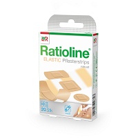RATIOLINE elastic Pflasterstrips in 4 Größen - 20Stk - Pflasterstrips