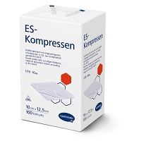 ES-KOMPRESSEN unsteril 10x12,5 cm 16fach - 100Stk