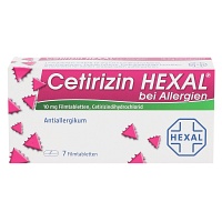 CETIRIZIN HEXAL Filmtabletten bei Allergien - 7Stk - Allergien