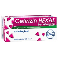 CETIRIZIN HEXAL Filmtabletten bei Allergien - 20Stk - Allergien