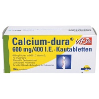 CALCIUM DURA Vit D3 600 mg/400 I.E. Kautabletten - 100Stk - Calcium