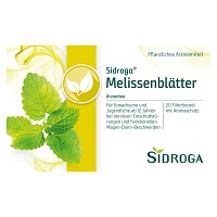 SIDROGA Melissenblätter Tee Filterbeutel - 20X1.5g - Teespezialitäten