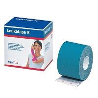 LEUKOTAPE K 7,5 cm blau - 1Stk