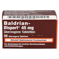 BALDRIAN DISPERT 45 mg überzogene Tabletten - 50Stk - Unruhe & Schlafstörungen