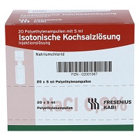 Isotonische Kochsalzlösung NaCl 0,9% Ampullen 