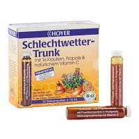 HOYER Schlechtwetter Trunk Trinkampullen - 10X10ml - Stärkung Immunsystem