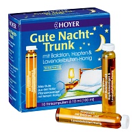 HOYER Gute Nacht Trunk Trinkampullen - 10X10ml - Unruhe & Schlafstörungen