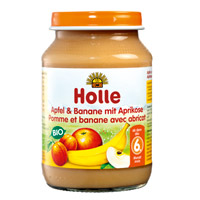 HOLLE Apfel & Banane mit Aprikose - 190g