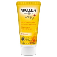 WELEDA Calendula Waschlotion & Shampoo - 20ml - Mutter & Kind
