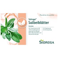 SIDROGA Salbeiblätter Tee Filterbeutel - 20X1.5g - Erkältung