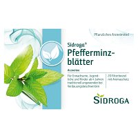 SIDROGA Pfefferminzblätter Tee Filterbeutel - 20X1.5g - Magen, Darm & Leber