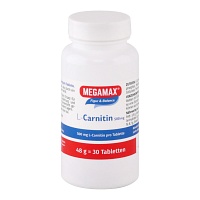 MEGAMAX L-Carnitin 500 mg Tabletten - 30Stk - Vegan
