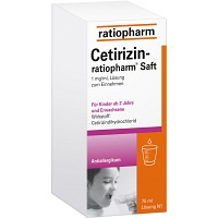CETIRIZIN-ratiopharm Saft - 75ml - Allergien