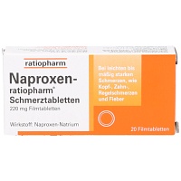 NAPROXEN-ratiopharm Schmerztabl. Filmtabletten - 20Stk - Regelschmerzen