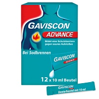 GAVISCON Advance Pfefferminz Suspension - 12X10ml - Entgiften-Entschlacken-Entsäuern