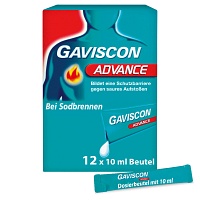 GAVISCON Advance Pfefferminz 1000mg/200mg SUS Btl. - 12X10ml - SONDERANGEBOTE