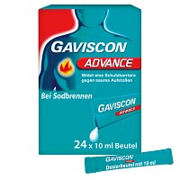 GAVISCON Advance Pfefferminz 1000mg/200mg SUS Btl. - 24X10ml - Entgiften-Entschlacken-Entsäuern