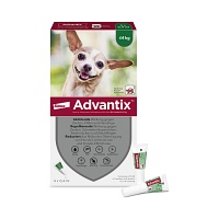 ADVANTIX Spot-on Lsg.z.Auftr.a.d.H.f.Hund bis 4 kg - 4Stk - Zecken, Flöhe & Co.